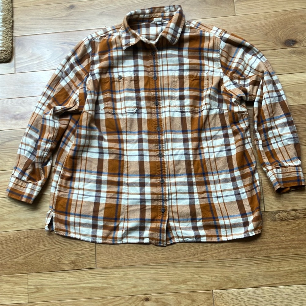 Duluth Trading Company plaid  Plaid Workshirt 1X